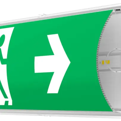 Lum.d.voi.d.sec.LED Sylvania LifeSafe IP65 en saillie/à encastrer 1170lm 3hbt bc 