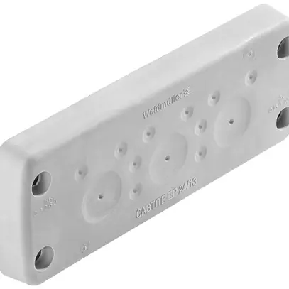 Plaque passe-câbles WM CABTITE EP 24/13 149.6×58×29.2mm TPE gris 