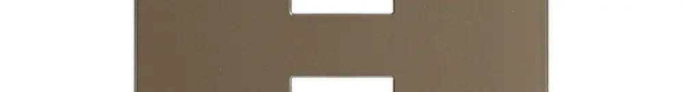Plaque frontale EDIZIOdue elegance pour poussoir double hazel 
