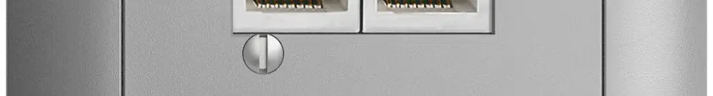 Scatola INC 2×RJ45/s 4P sep. EDIZIOdue R&M swissline silver 