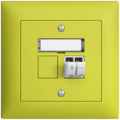 Presa audio INC Push Type EDIZIOdue FMI, 1×, kit di dicitura, lemon 