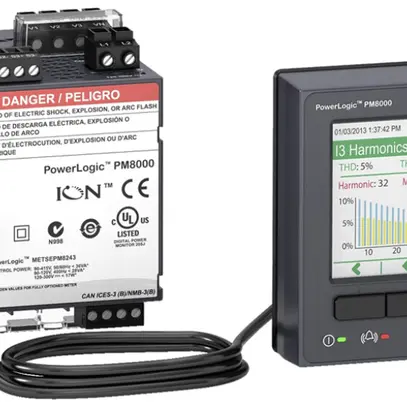 Misuratore universale AMD PM8114 con display remoto 64 MB 128 campioni/ciclo CC 