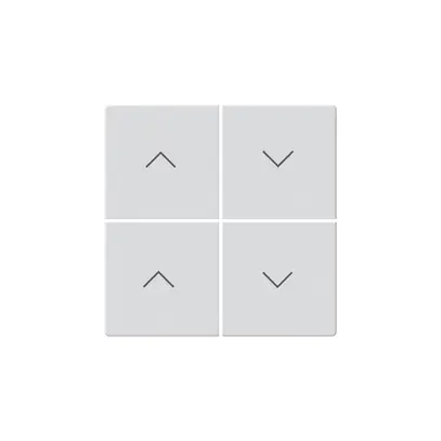 Faccia pulsante per tapparelle KNX Hager BA basico Z quadruplo bianco 