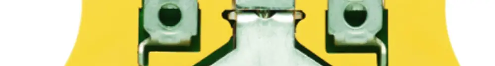 Morsetto di protezione Weidmüller WPE connessione a vite 2.5mm² verde/giallo 