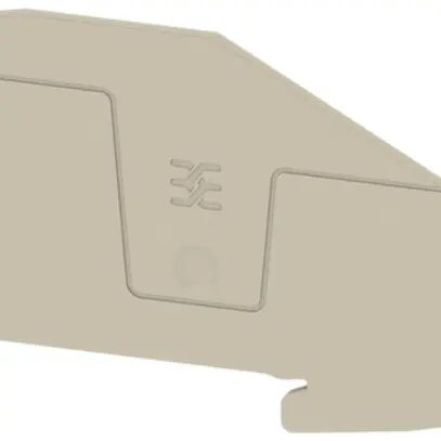 Plaque de fermeture Weidmüller AEP ITB 2.5 102.9×2mm beige 