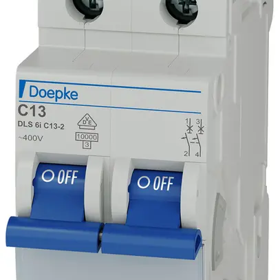 Disjoncteur Doepke DLS 6i 2L 400V C 13A 10kA 