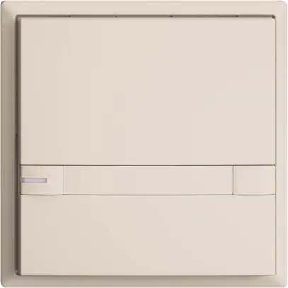 Poussoir ENC KNX 1× EDIZIOdue colore crema RGB avec LED avec insert papier 
