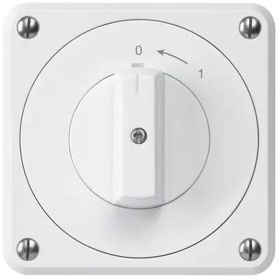 Contatto rotativo INC robusto IP55 bianco 2P per combinazione 