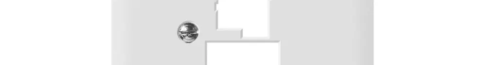 Placca frontale SIDUS per T+T 6L/1RJ45 bianco 