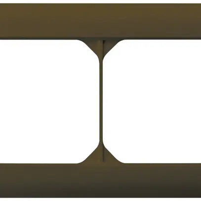 Telaio di copertura INC kallysto.line 1×2 marrone orizzontale 92×152mm 