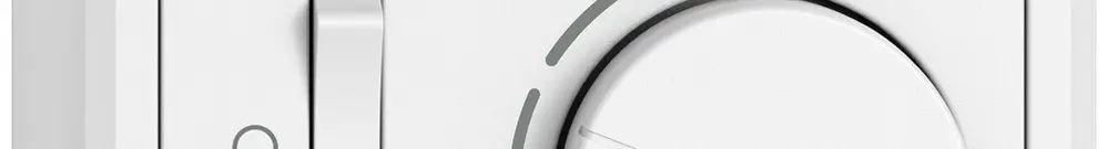 Termostato ambiente AP EDIZIO.liv SNAPFIX® con interruttore 230VAC 50Hz bi 