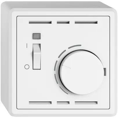 Thermostat d'ambiance AP EDIZIO.liv SNAPFIX® avec interrupteur 230VAC 50Hz bc 