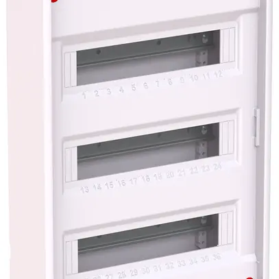 Distributore AP ABB AK636N3, 3 file, 36UM, 578×339×99mm, bianco 