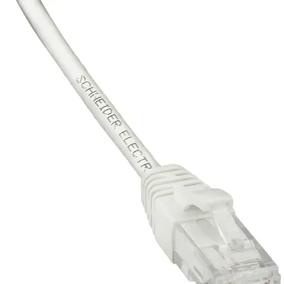 Câble patch RJ45 Schneider Electric, cat.6 U/UTP, AWG28, LSZH, blanc, 0.5m 