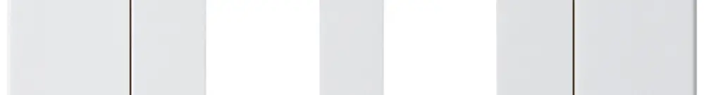 Kit frontal ENC HMS kallysto.pro pour 2 modules blanc 