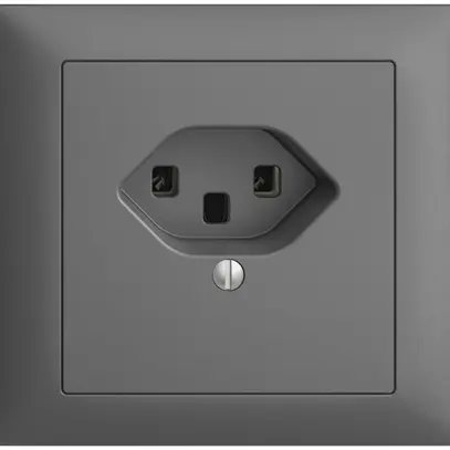 Presa INS EDIZIOdue T23 16A grigio scuro, morsetti a vite 