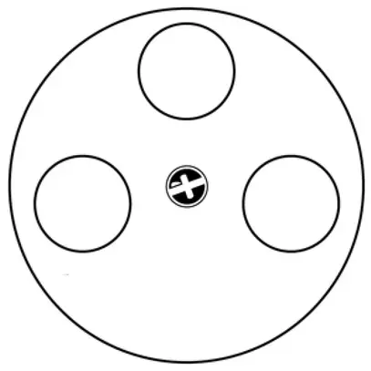 Disco frontale basico TV/R/Sat bianco 