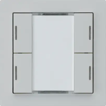 Poussoir ENC kallysto A KNX 4× LED RGB s/e-link gris clair 