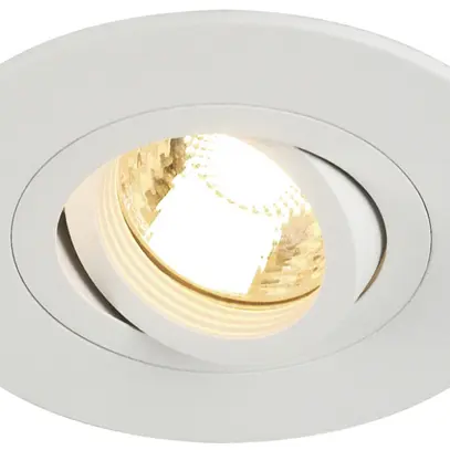 Downlight INC SLV NEW TRIA XL, GU10 50W rond IP20 blanc mat 