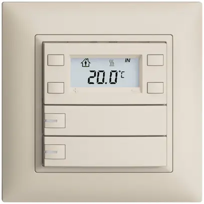 Pulsante RTH INC KNX 2×EDIZIOdue FMI crema, con LED RGB 