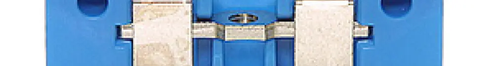 Durchgangs-Reihenklemme Woertz Ex 0.5…4mm² 32A 1000V Schraubansch.2×1 TH35 blau 