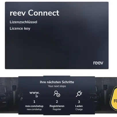 Chiave di licenza reev Connect REEVCNPRO01 per Wallbox Pro con codice QR 