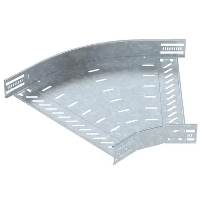 Coude BET RB 45° 60×400mm acier galvanisé à chaud 