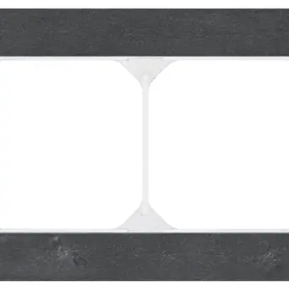 Abdeckrahmen KAL.art 1×4 94×274mm Schiefer schwarz 