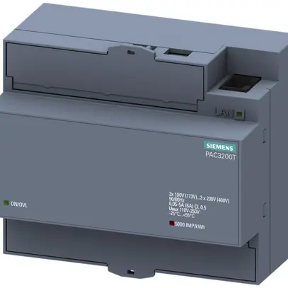 Misuratore di energia Siemens SENTRON PAC3200T 5A ModbusTCP a vite senza display 