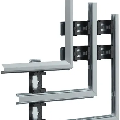 Angle plat Hager multiple pour BKIS 12.5mm zing. 