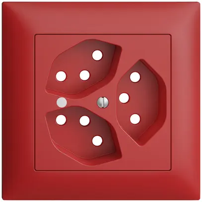 Kit frontal ENC EDIZIOdue berry 88×88mm 3×T13, lentille, 