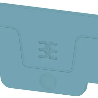 Plaque terminale Weidmüller ALEP 2C 2.5mm² 55×29×2.1mm bleu 