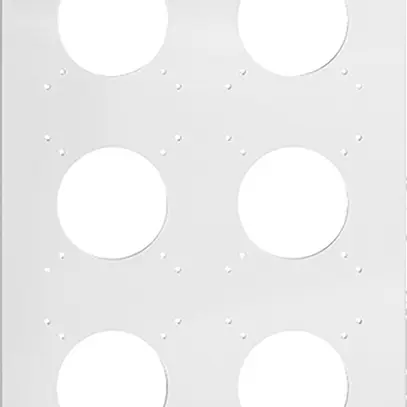NUP-Kopfzeile Feller NEVO, 3×2, für N.CO-Apparate, weiss 