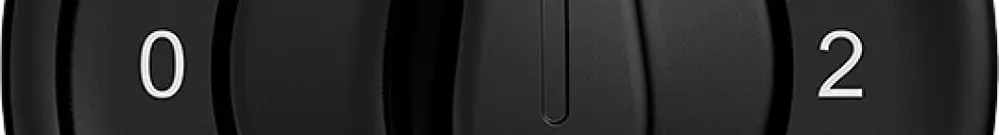 Interrupteur rot.ENC STANDARDdue 5/2L noir, a.manette 