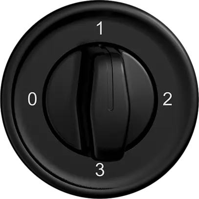 Interrupteur rot.ENC STANDARDdue 5/2L noir, a.manette 