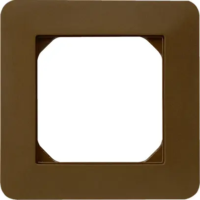 Intestazione INC Hager kallysto.trend 1×1 94×94mm marrone 