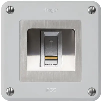 Lecteur d'empreintes digitales NUP Hager ekey robusto C gris 