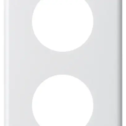 Placca di copertura basico 4×1 4×Ø43mm bianco 