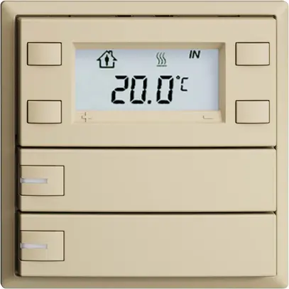Pulsante RTH INC KNX 2×EDIZIOdue F vanille, con LED RGB 