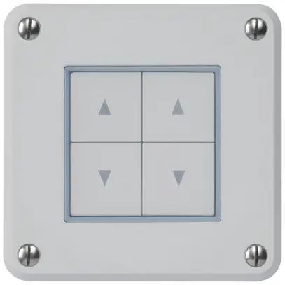Contact pour stores ENC robusto IP55 gris avec 4 touches de fonction combinaison 