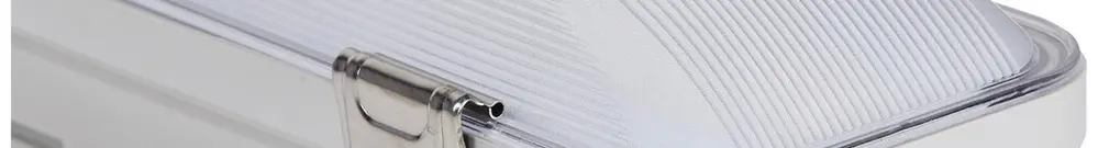 Luminaire p.loc.hum.LED DOTLUX MISTRALexit 40W 5300lm 840 IP66 EM 3h 1540mm gris 