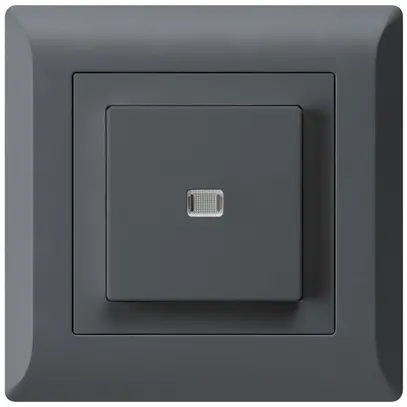 Interruttore pulsante luminoso INC kallysto.line 3/1P antracite 