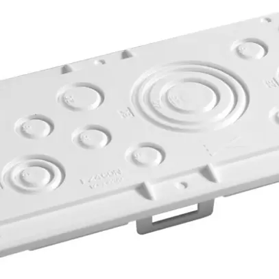 Plaque passe-câbles Hager univers à vis pour armoires IP30/44/54 