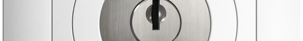Contatto rotativo INC 0<-->1 EDIZIOdue bianco con serratura di sic. 
