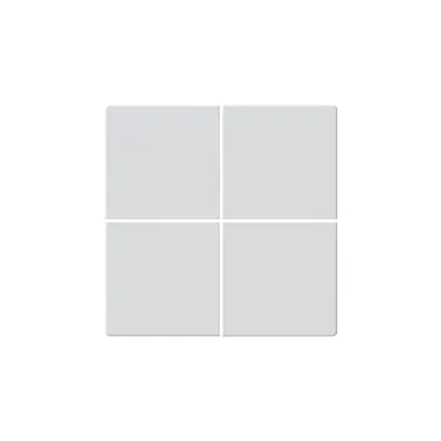Faccia pulsante KNX Hager BA basico Z quadruplo bianco 45×45mm 