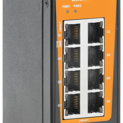 Switch Weidmüller IE-SW-BLB-10-8GT-2GESFP 8×RJ45 GbE+2×SFP GbE unmanaged 
