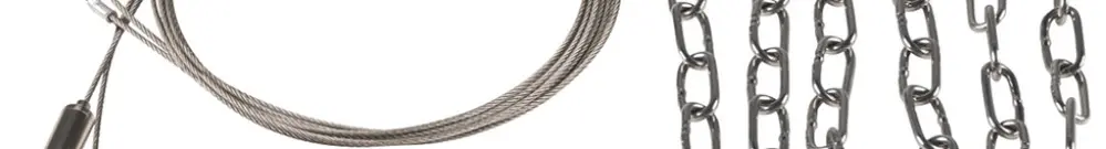 Sospensione a corda SLV HIGHBAY acciaio affinato 1500mm 