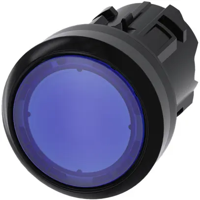 Poussoir lumineux Siemens SIRIUS ACT bleu plastique 