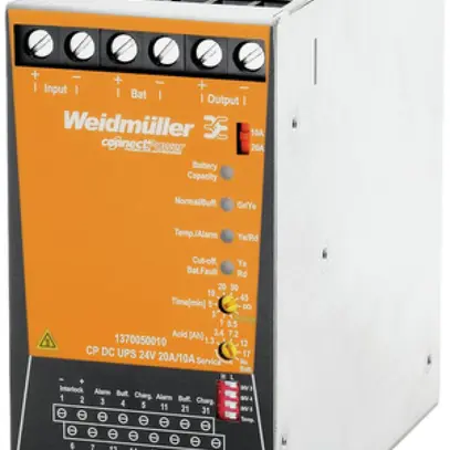 Unità di comando UPS Weidmüller CP DC UPS 24V 20A/10A 24VDC ±1%, 20A@60°C 