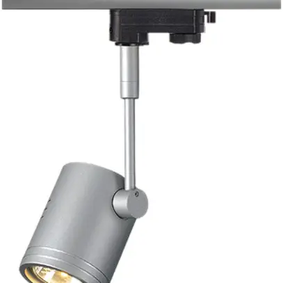 Strahler SLV BIMA GU10 50W mit 3-Phasen-Adapter IP20 silbergrau 